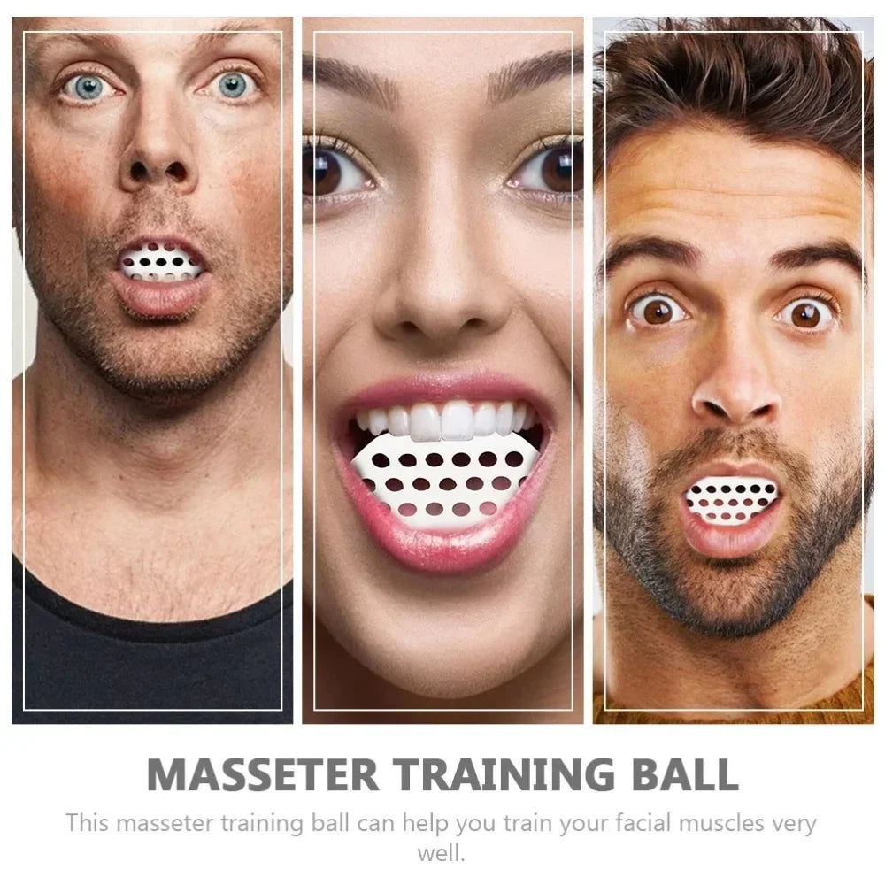 Jaw Exerciser Facial Gym Fitness Ball Jaw Muscle Training Double Chin Reducer Neck Face Slimming Mouth Jaw