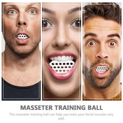 Jaw Exerciser Facial Gym Fitness Ball Jaw Muscle Training Double Chin Reducer Neck Face Slimming Mouth Jaw